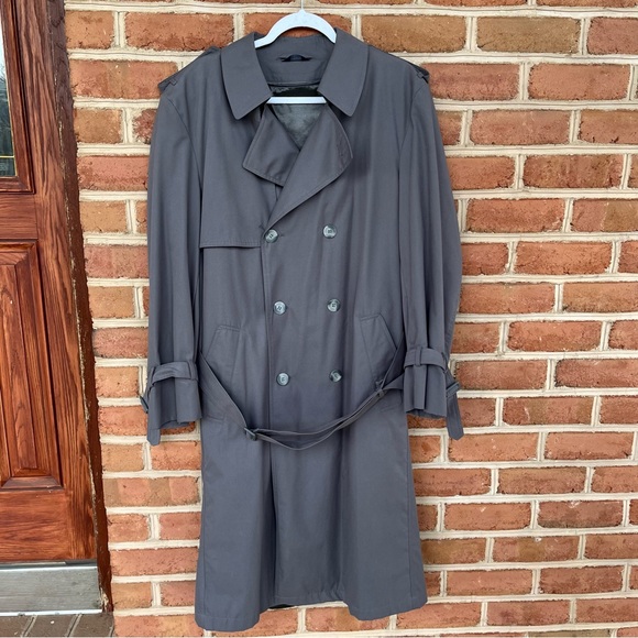 Town craft soft vintage lightweight trenchcoat men’s size 40 regular- unisex - Picture 14 of 15